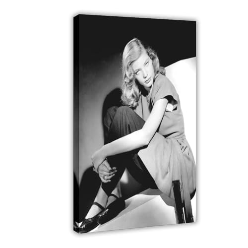 LJHFAOA Poster "Schauspielerin Lauren Bacall", Leinwandposter, Wandkunst, Dekordruck, Gemälde für Wohnzimmer, Schlafzimmer, Dekoration, 50 x 75 cm LJHFAOA Poster "Schauspielerin Lauren Bacall", Leinwandposter, Wandkunst, Dekordruck, Gemälde für Wohnzimmer, Schlafzimmer, Dekoration, 50 x 75 cm von LJHFAOA