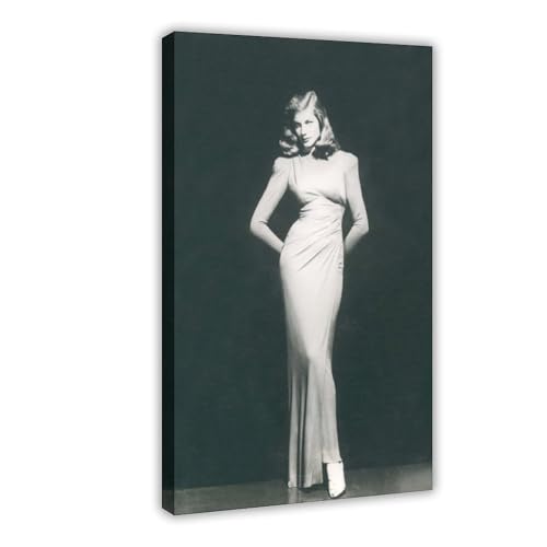 LJHFAOA Poster "Schauspielerin Lauren Bacall", Leinwandposter, Wandkunst, Dekordruck, Gemälde für Wohnzimmer, Schlafzimmer, Dekoration, 50 x 75 cm LJHFAOA Poster "Schauspielerin Lauren Bacall", Leinwandposter, Wandkunst, Dekordruck, Gemälde für Wohnzimmer, Schlafzimmer, Dekoration, 50 x 75 cm von LJHFAOA