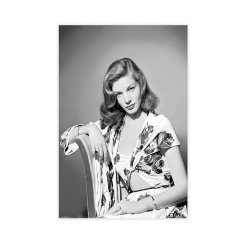 LJHFAOA Poster "Schauspielerin Lauren Bacall", Leinwandposter, Wandkunst, Dekordruck, Gemälde für Wohnzimmer, Schlafzimmer, Dekoration, 60 x 90 cm LJHFAOA Poster "Schauspielerin Lauren Bacall", Leinwandposter, Wandkunst, Dekordruck, Gemälde für Wohnzimmer, Schlafzimmer, Dekoration, 60 x 90 cm von LJHFAOA