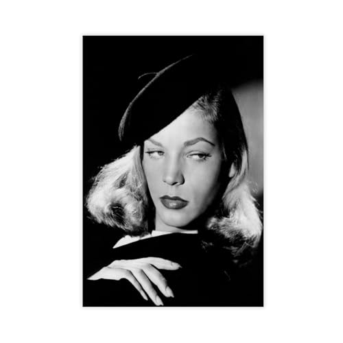 LJHFAOA Poster "Schauspielerin Lauren Bacall", Leinwandposter, Wandkunst, Dekordruck, Gemälde für Wohnzimmer, Schlafzimmer, Dekoration, 60 x 90 cm LJHFAOA Poster "Schauspielerin Lauren Bacall", Leinwandposter, Wandkunst, Dekordruck, Gemälde für Wohnzimmer, Schlafzimmer, Dekoration, 60 x 90 cm von LJHFAOA
