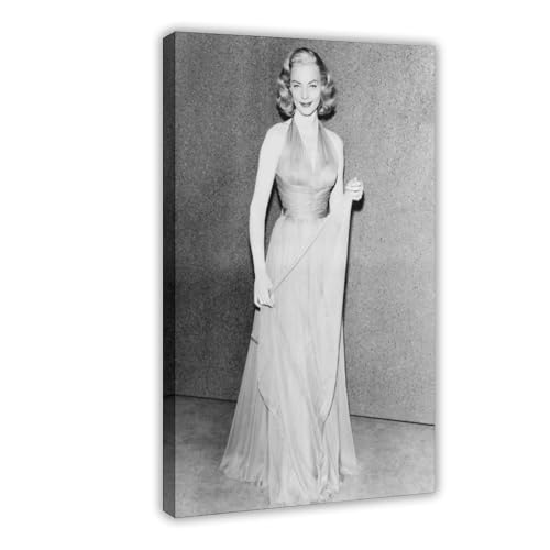 Poster "Schauspielerin Lauren Bacall" (15) auf Leinwand, Schlafzimmer, Dekoration, Landschaft, Büro, Raumdekoration, Geschenk, 50 x 75 cm von LJHFAOA