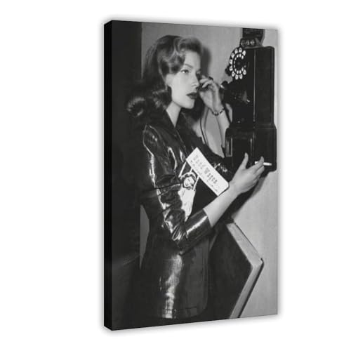 Poster "Schauspielerin Lauren Bacall", Leinwandposter, Schlafzimmer, Dekoration, Landschaft, Büro, Raumdekoration, Geschenk, 30 x 45 cm, 6 Stück Poster "Schauspielerin Lauren Bacall", Leinwandposter, Schlafzimmer, Dekoration, Landschaft, Büro, Raumdekoration, Geschenk, 30 x 45 cm, 6 Stück von LJHFAOA