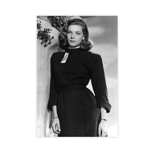 Poster "Schauspielerin Lauren Bacall", Leinwandposter, Schlafzimmer, Dekoration, Landschaft, Büro, Raumdekoration, Geschenk, 50 x 75 cm, 4 Stück Poster "Schauspielerin Lauren Bacall", Leinwandposter, Schlafzimmer, Dekoration, Landschaft, Büro, Raumdekoration, Geschenk, 50 x 75 cm, 4 Stück von LJHFAOA