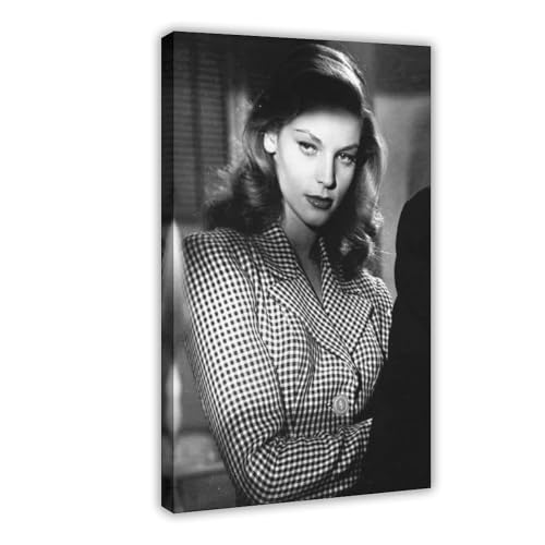 Poster "Schauspielerin Lauren Bacall", Leinwandposter, Schlafzimmer, Dekoration, Landschaft, Büro, Raumdekoration, Geschenk, 50 x 75 cm Poster "Schauspielerin Lauren Bacall", Leinwandposter, Schlafzimmer, Dekoration, Landschaft, Büro, Raumdekoration, Geschenk, 50 x 75 cm von LJHFAOA
