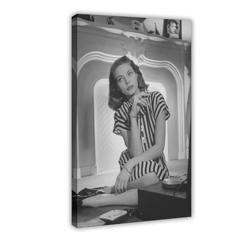 Poster auf Leinwand, Motiv: Schauspielerin Lauren Bacall, Schlafzimmer, Dekoration, Landschaft, Büro, Raumdekoration, Geschenk, 50 x 75 cm, 10 Stück Poster auf Leinwand, Motiv: Schauspielerin Lauren Bacall, Schlafzimmer, Dekoration, Landschaft, Büro, Raumdekoration, Geschenk, 50 x 75 cm, 10 Stück von LJHFAOA