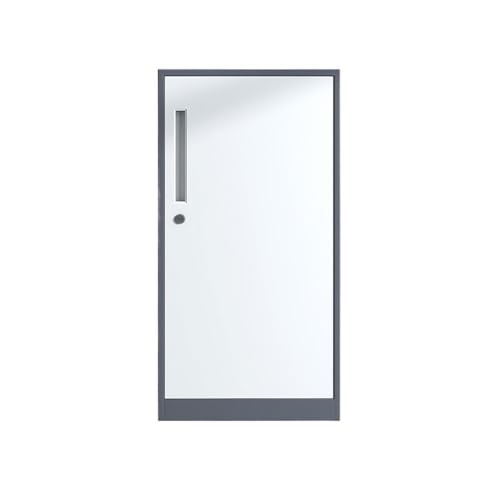 Dokumente 85 cm hoher Büro-Aufbewahrungsschrank, Aktenschrank aus Stahl mit großem Fassungsvermögen, Heim-Aufbewahrungsschrank mit Schloss für Schule(Grigio) von LJHFG63KUYT