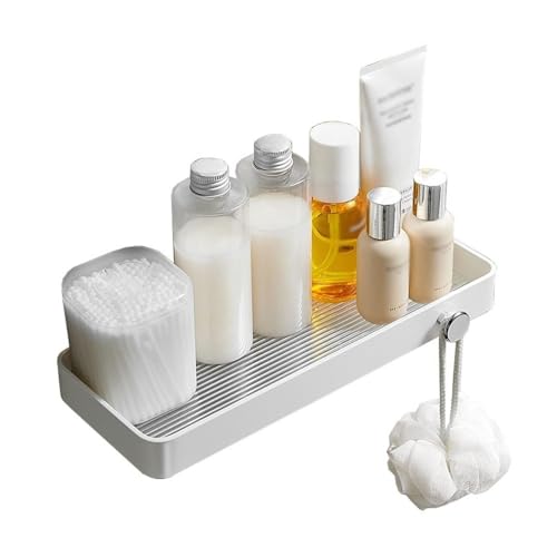 Halterung Duschablage aus Acryl, schwebende Badezimmerregale zur Aufbewahrung und Präsentation, an der Wand montiertes Duschregal aus Acryl mit Haken for Badezimmer, Küche, Wohnzimmer für Küche(30cm) von LJHFG63KUYT