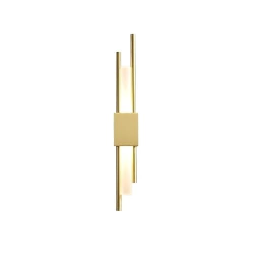 LJHFG63KUYT Innen Moderne einfache Luxus Kupfer Wandleuchte Treppe Korridor Schlafzimmer Nacht dekorative Lampe für Hotel(Gold) von LJHFG63KUYT