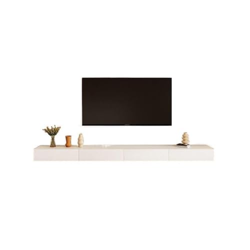 LJHFG63KUYT Praktisch Minimalistische schwebende TV-Einheit, an der Wand montierter TV-Schrank, Unterhaltungs-Medienkonsole for kleine Wohnungen Fernsehschrank(Groß) von LJHFG63KUYT