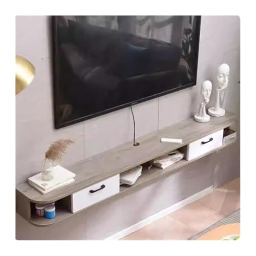 LJHFG63KUYT Praktisch Schwebender TV-Ständer mit Türen, Media Console Entertainment Center for Unter-TV-Aufbewahrungsschrank Fernsehschrank(Grigio) von LJHFG63KUYT