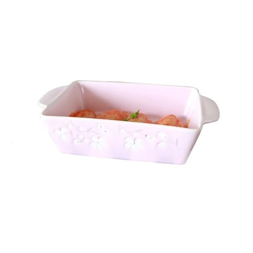 Lasagneform Rechteckige Backschüssel aus Keramik, zweischalige Backform, Backformen for Ofen, Mikrowelle, Spülmaschinenfest Stapelbares von LJHFG63KUYT