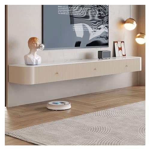 Praktisch Moderner, einfacher schwebender TV-Ständer, an der Wand montiertes hängendes Entertainment-Center und Schrankregal, luxuriöse TV-Konsole mit Speichermedienkonsole Fernsehschrank(Groß) von LJHFG63KUYT