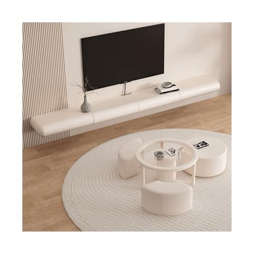Praktisch Schwebende TV-Einheit, an der Wand montierter TV-Schrank, moderne schwebende Regale unter dem Fernseher, Unterhaltungsmedienkonsole, großes Stauraum-TV-Möbel Fernsehschrank(Klein) von LJHFG63KUYT