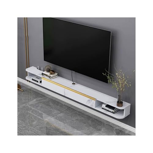 Praktisch Wandmontierter schwebender TV-Ständer, modernes schwebendes Unter-TV-Regal mit herunterklappbarer Tür und offenem Ablagefach, Entertainment-Center-Konsolenschrank mit Stauraum for Wohnzimmer Praktisch Wandmontierter schwebender TV-Ständer, modernes schwebendes Unter-TV-Regal mit herunterklappbarer Tür und offenem Ablagefach, Entertainment-Center-Konsolenschrank mit Stauraum for Wohnzimmer von LJHFG63KUYT