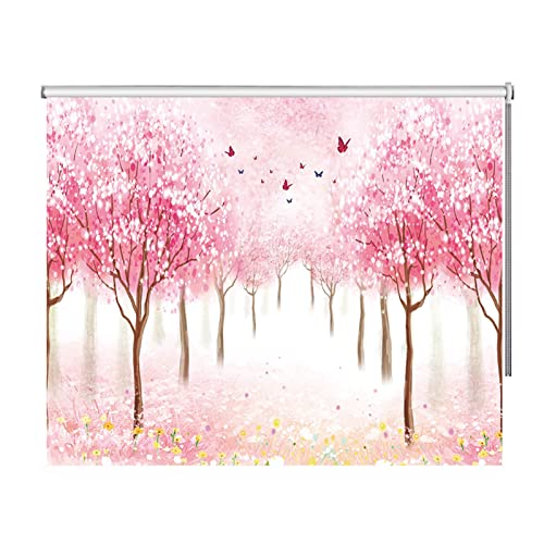 LJHU Rollos für Fenster Ohne Bohren Ausgefallenes Kirschblüten-Rollo mit Beschlägen, Geräuschmindernd Stabile Rollos, Roll up für Wohnzimmer/Restaurant/Schlafzimmer (Size : 110cmx240cm/43.3inx94.5in) LJHU Rollos für Fenster Ohne Bohren Ausgefallenes Kirschblüten-Rollo mit Beschlägen, Geräuschmindernd Stabile Rollos, Roll up für Wohnzimmer/Restaurant/Schlafzimmer (Size : 110cmx240cm/43.3inx94.5in) von LJHU