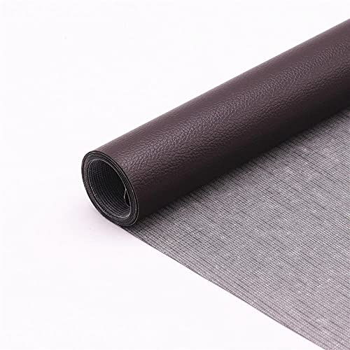 Leder Patch Kit Selbstklebende Lederflicken Dunkelbraun 50X137CM Aufkleber Patch Repair Lederreparatur Set Leder, Vinyl & Kunstleder Reparieren Kit Für Autositze von LJJFZP