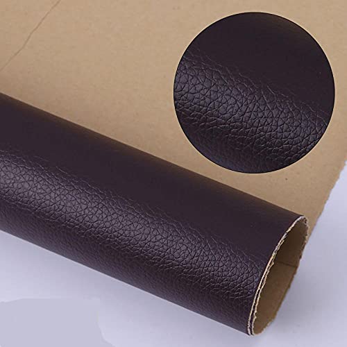 Leder Patch Kit Selbstklebende Lederflicken Dunkelbraun 50X68CM Aufkleber Patch Repair Lederreparatur Set Leder, Vinyl & Kunstleder Reparieren Kit Für Autositze von LJJFZP