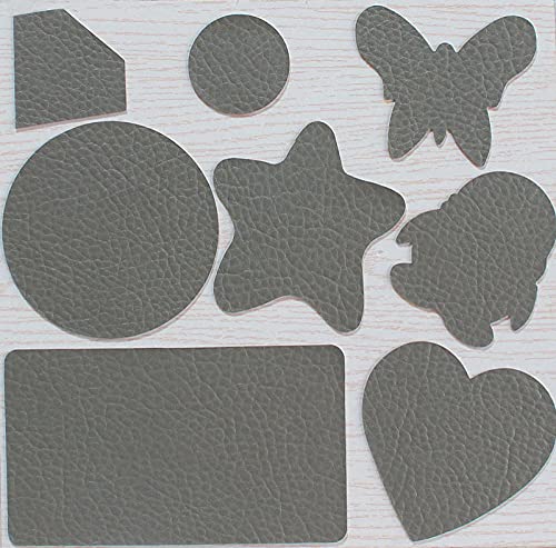 Leder Patch Kit Selbstklebende Lederflicken Dunkelgrau Aufkleber Patch Repair Lederreparatur Set Leder, Vinyl & Kunstleder Reparieren Kit Für Autositze von LJJFZP