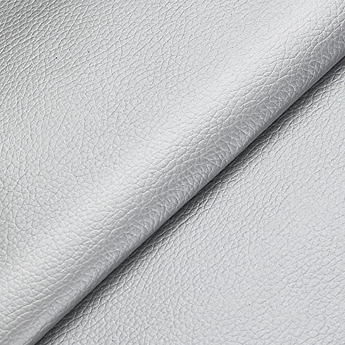 Leder Patch Kit Selbstklebende Lederflicken Silber- 50X138CM Aufkleber Patch Repair Lederreparatur Set Leder, Vinyl & Kunstleder Reparieren Kit Für Autositze von LJJFZP