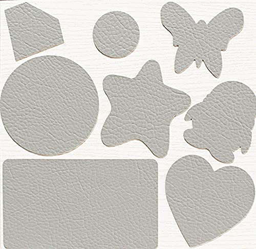 Leder Patch Kit Selbstklebende Lederflicken hellgrau Aufkleber Patch Repair Lederreparatur Set Leder, Vinyl & Kunstleder Reparieren Kit Für Autositze von LJJFZP
