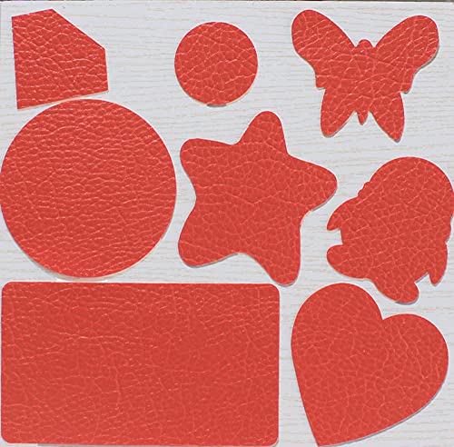 Leder Patch Kit Selbstklebende Lederflicken rot Aufkleber Patch Repair Lederreparatur Set Leder, Vinyl & Kunstleder Reparieren Kit Für Autositze von LJJFZP