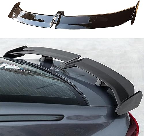 LJJHFCD Auto ABS Heckspoiler für Renault Arkana 2021 2022 2023 2024 2025, Hinten Spoiler Spoilerlippe Kofferraumspoiler Modification Zubehör,Bright Black von LJJHFCD