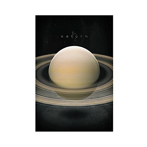 Sonnensystem Saturn Poster Leinwand Poster Schlafzimmer Dekor Sport Landschaft Büro Zimmer Dekor Geschenk ungerahmt: 30 × 45 cm von LJJJ