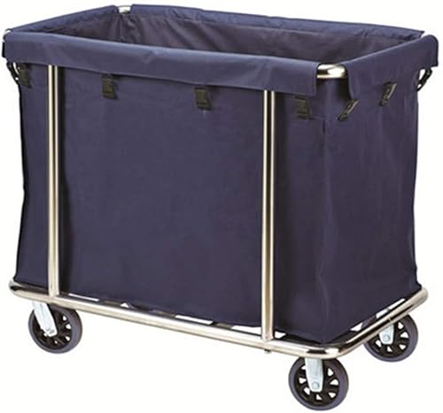 Utility Cart Organizer Storage Trolley Portable Serving Utility Storage Car, Laundry Sorter Cart Hotel Linen Car with Detachable Stainless Steel Frame, Cleaning Trolley with Durable Rolling Wheels, b Utility Cart Organizer Storage Trolley Portable Serving Utility Storage Car, Laundry Sorter Cart Hotel Linen Car with Detachable Stainless Steel Frame, Cleaning Trolley with Durable Rolling Wheels, b von LJJY-KK