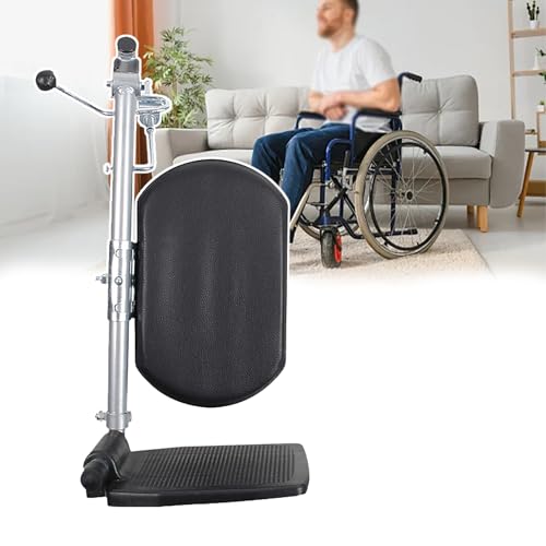 LJLAO Verstellbare Beinstützen Mit Rollstuhl-Hebefunktion, Erhöhte Fußstütze Für Rollstühle, Ungepolsterte Wadenstützen, Tragkraft Bis 100 Kg, Für Standardrollstühle,Right Side von LJLAO