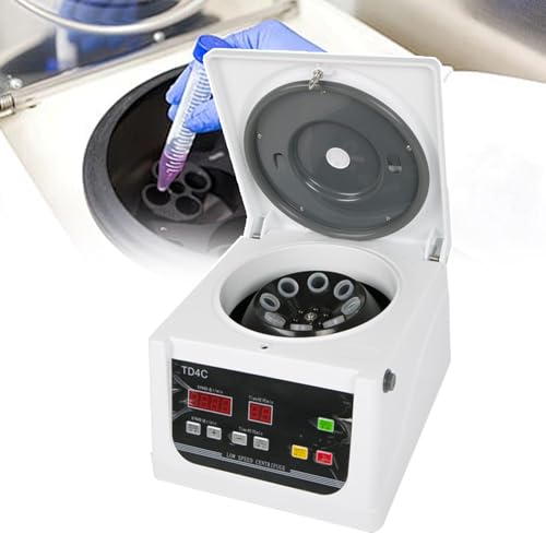 Tischzentrifuge, Tragbare Elektrische Tischzentrifuge, 4000 U/min Mit Timer 99 Min. Und Geschwindigkeitsregelung, Maximale Relative Zentrifugalkraft: 2200 X G,15ML*6 von LJLAOLT