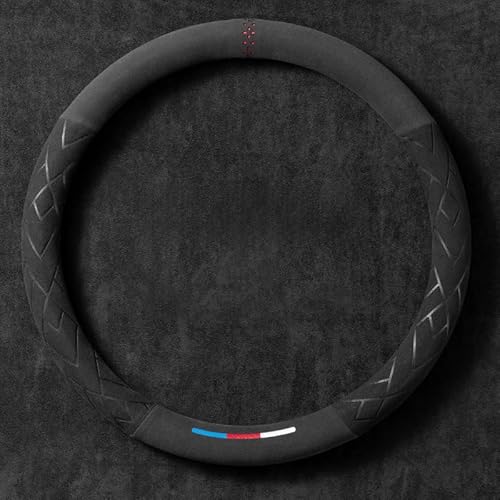 LJLBFB Lenkradbezug für BMW X5 G05 X5 4.Gen 2018 2019 2020 2021 2022 2023 2024-pr, Mikrofaser-Wildleder Steering Wheel Cover Lenkradschutz Auto Lenkradbezug Dünn Universeller Durchmesser 38 cm LJLBFB Lenkradbezug für BMW X5 G05 X5 4.Gen 2018 2019 2020 2021 2022 2023 2024-pr, Mikrofaser-Wildleder Steering Wheel Cover Lenkradschutz Auto Lenkradbezug Dünn Universeller Durchmesser 38 cm von LJLBFB