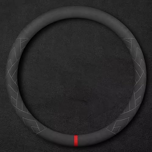 LJLBFB Lenkradbezug für Honda CRV Life Urv HRV, Mikrofaser-Wildleder Steering Wheel Cover Lenkradschutz Auto Lenkradbezug Dünn Universeller Durchmesser 38 cm,O/Shape von LJLBFB