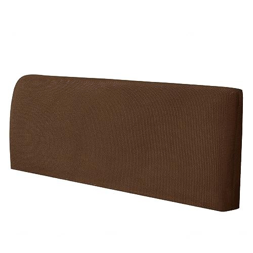 LJQAIZYL Bettkopfteil Bezug 180/200cm Breit Stretch Hussen für Bett Kopfteil überzug Bett Kopfteil Staubdichte Betthusse Headboard Rückenschutz Slipcover kopfteilbezug Schutzhülle,Coffee-180-200cm von LJQAIZYL