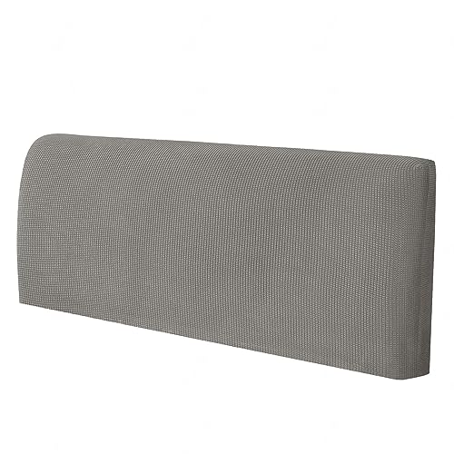 LJQAIZYL Bettkopfteil Bezug 180/200cm Breit Stretch Hussen für Bett Kopfteil überzug Bett Kopfteil Staubdichte Betthusse Headboard Rückenschutz Slipcover kopfteilbezug Schutzhülle,GrayC-180-200cm von LJQAIZYL