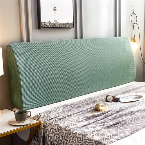 LJQAIZYL Bettkopfteil Bezug 180/200cm Breit Stretch Hussen für Bett Kopfteil überzug Bett Kopfteil Staubdichte Betthusse Headboard Rückenschutz Slipcover kopfteilbezug Schutzhülle,GreenA-180-200cm von LJQAIZYL