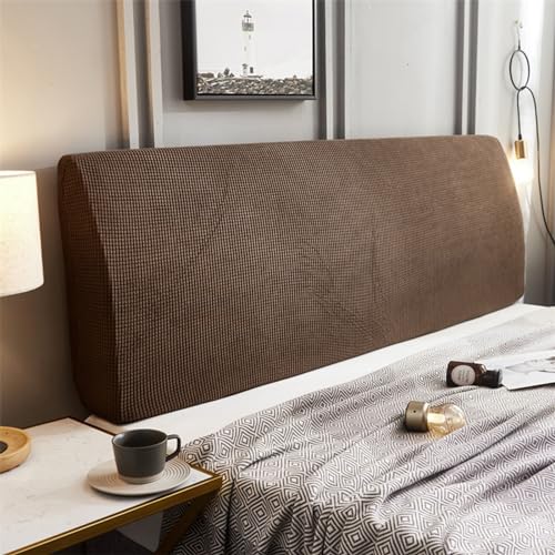 LJQAIZYL Bettkopfteil Bezug 180/200cm Breit Stretch Hussen für Bett Kopfteil überzug Bett Kopfteil Staubdichte Betthusse Headboard Rückenschutz Slipcover kopfteilbezug Schutzhülle,Sand-200-220cm von LJQAIZYL