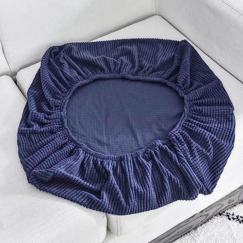 Sofa Sitzkissenbezug Stretch Sofasitzbezug 3/4/2/1 Sitzer Elastisch Couch-Kissenbezug Beige/Grau Sofa Sitzkissen Schonbezug Husse Überzug/Bezug Sitzbezüge für Sofa Sitzkissen,Navy-1seat-x(65-95cm) von LJQAIZYL