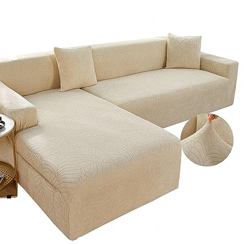 Sofabezug Wasserdicht Sofa Überzug Ecksofa L/U Form Rechts Links Sofaüberwurf Elastische Stretch Sofabezüge Anti-Rutsch Chaiselongue Couchbezug 1/2/3/4 Sitzer Couch Überzug ,Beige-4seats+4seats Sofabezug Wasserdicht Sofa Überzug Ecksofa L/U Form Rechts Links Sofaüberwurf Elastische Stretch Sofabezüge Anti-Rutsch Chaiselongue Couchbezug 1/2/3/4 Sitzer Couch Überzug ,Beige-4seats+4seats von LJQAIZYL