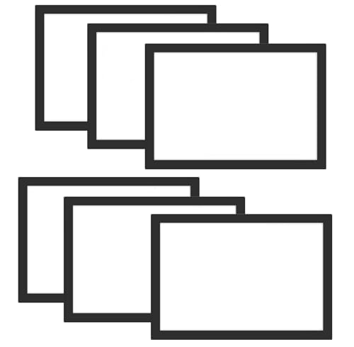 LJSWONLY 6 Stück Magnetrahmen A3，Rahmen Selbstklebend，für Notizdokument-Poster an der Wand, klarer Papierhalter.(schwarz) von LJSWONLY