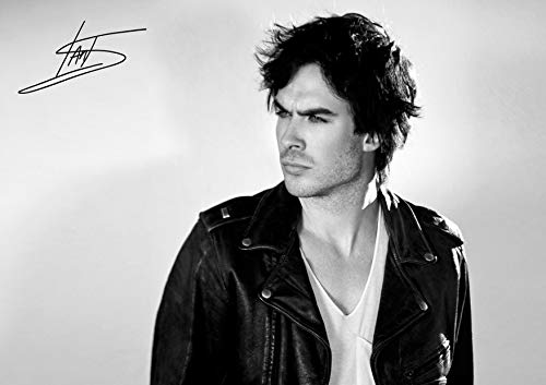 LJW Ian Somerhalder The Vampire Diaries Damon Salvatore, signiertes Poster, A4 LJW Ian Somerhalder The Vampire Diaries Damon Salvatore, signiertes Poster, A4 von LJW