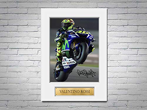 LJW Valentino Rossi MotoGP, A4, signiert, Autogramm, Geschenk von LJW