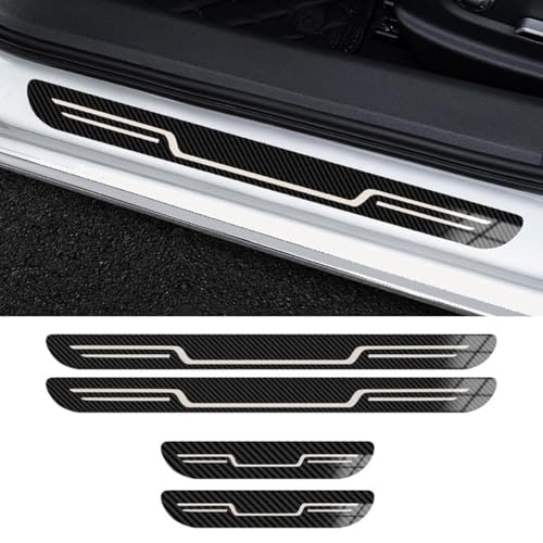 LJWAN 4 Stück Auto Einstiegsleisten Schutz für Ford Mondeo MK5 2015-2023, Auto Außentürschwellenschutz Türschweller Schwelle Kratzschutz Aufkleber,C von LJWAN