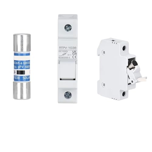 LJWWEI Solar Sicherungshalter DC Sicherung 1000V 10A 15A 1500V 2A 10A 63A 40A 30A Photovoltaik Combiner Box Photovoltaik Schutz von LJWWEI