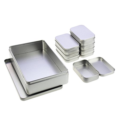 Rechteckig leer Scharnier aus Metall Dosen Behältern Basic Necessities Home Aufbewahrung Organizer Mini Box Set von LJY