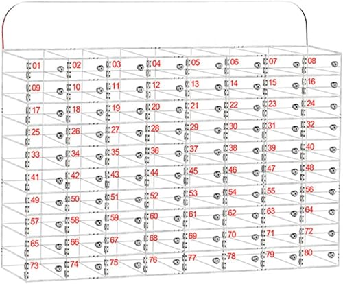 Aufbewahrungsschrank für Mobiltelefone aus Acryl, transparenter Schließfachkasten für Mobiltelefone mit Türschlössern und Schlüsseln, wandmontierter Aufbewahrungsschrank für Mobiltelefone, für das K von LJYKBFL