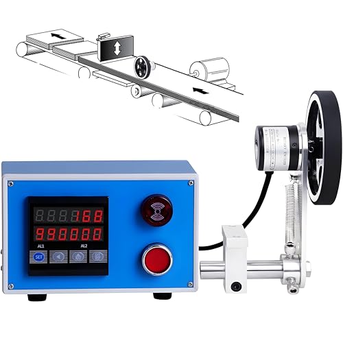 LJYKBFL Digitaler Längenmesser, Mechanischer Längenzähler, HD-Display-Längenzähler, Zählerzählung bis 999999, Einzelrad, Alarmsystem, für Kabel, Angelschnur, Seidenfaden, Draht LJYKBFL Digitaler Längenmesser, Mechanischer Längenzähler, HD-Display-Längenzähler, Zählerzählung bis 999999, Einzelrad, Alarmsystem, für Kabel, Angelschnur, Seidenfaden, Draht von LJYKBFL