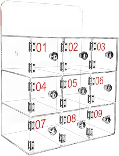 LJYKBFL Telefon-Aufbewahrungsbox, transparenter Telefon-Aufbewahrungsschrank, für das Büro-Klassenzimmer, der Telefon-Schließfach-Handyhalter von LJYKBFL