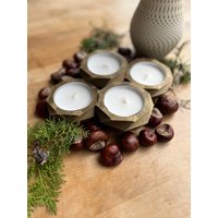 Adventskranz - Low-Poly Inklusive Großer Teelichter Adventskranz - Low-Poly Inklusive Großer Teelichter von LJprintsDE