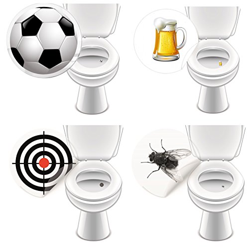 8 x Aufkleber WC GASTRO, Toilettensticker lustig Pissoir Kneipe Bad Toilette - LK-Trend & Style von LK Trend & Style