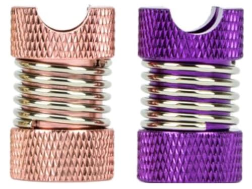 Glutkiller Rautenmuster Metall farbig beidseitig geöffnet mit Zigarettenablage (Violett + Rose = 2 Glutkiller) von LK Trend & Style